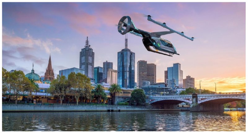Uber 宣布澳洲墨爾本成為空中優步的第一個海外試營運城市。   圖：Uber提供