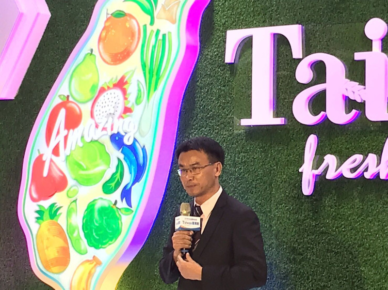 陳吉仲今日出席「台北國際食品展覽會」台灣館開幕典禮，針對禁用巴拉刈議題回應   圖：農委會/提供
