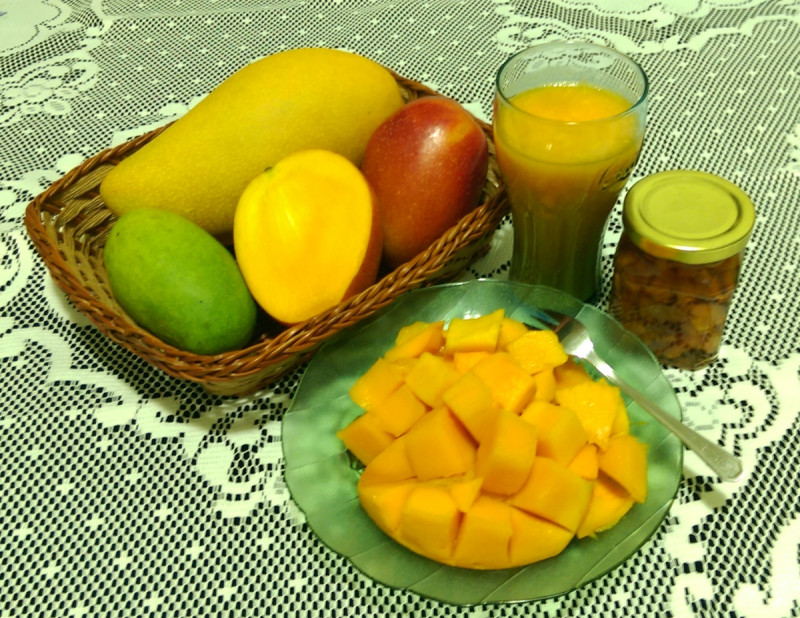 芒果不只單吃美味，加入剉冰及打成果汁都是令人愛不釋手的消暑聖品。   圖：農委會台南農改場/提供