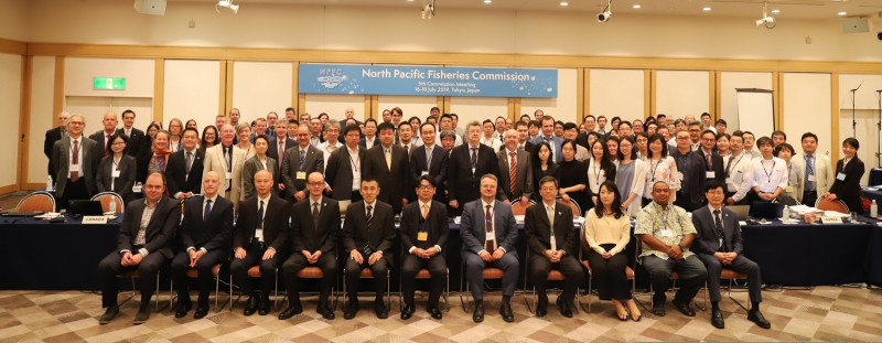 由台灣、日本、中國大陸、南韓等8個國家和地區組成的北太平洋漁業委員會（NPFC），16至18日在東京舉行年會。   圖：漁業署/提供