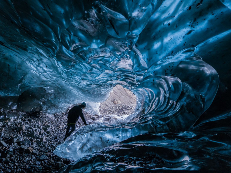 瓦特納冰川是幾乎每個去冰島的遊客會安排一遊的地方，冰川藏著奇幻冰洞與健行路徑，景觀絕美。 圖：謝佳真／攝