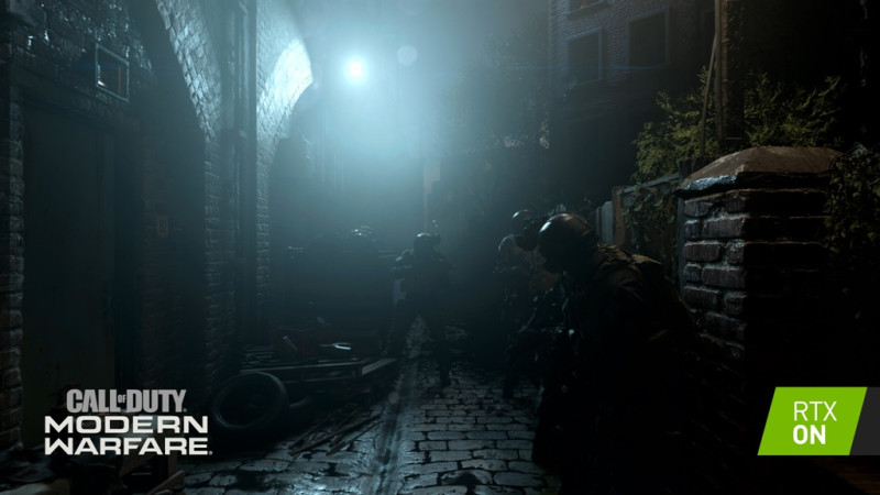 《現代戰爭》PC版運用NVIDIA 的GeForce RTX 即時光線追蹤技術，展現出無與倫比、逼真度堪比照片的視覺效果。
