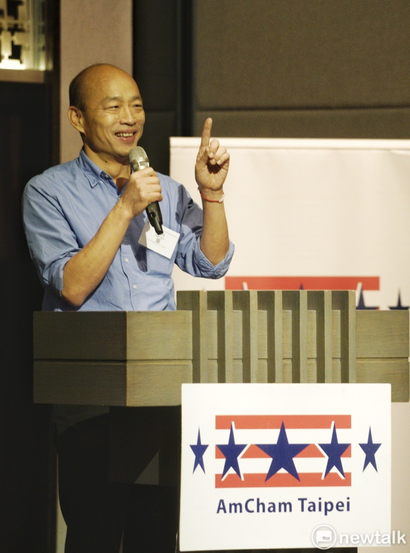 高雄市長韓國瑜應邀在台北市美國商會演講。   圖：張良一/攝(資料照片)
