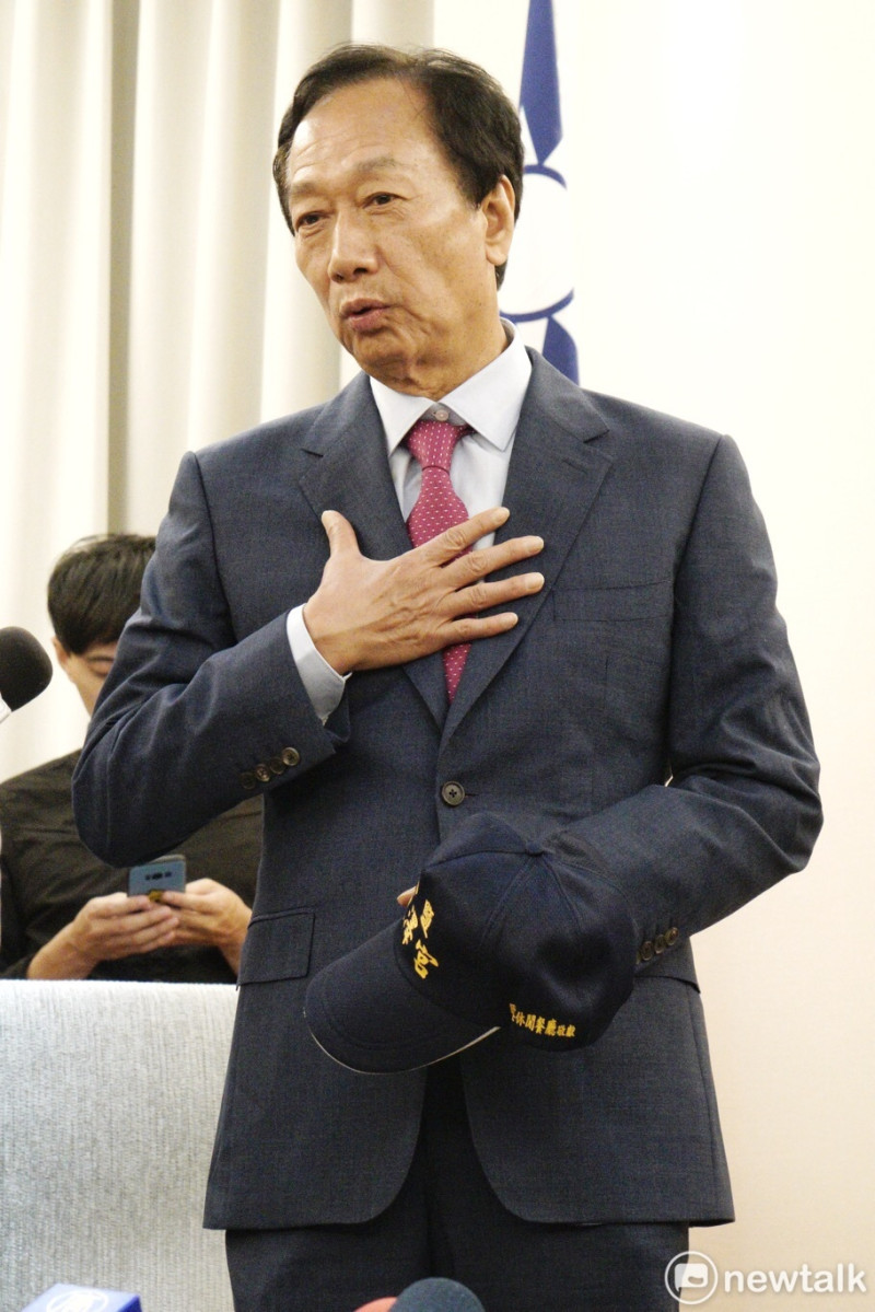 鴻海創辦人郭台銘參選總統態勢逐漸明朗。   圖：張良一/攝