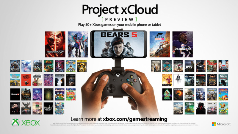 「xCloud計劃」宣布遊戲庫將有超過50款遊戲供玩家串流遊玩。