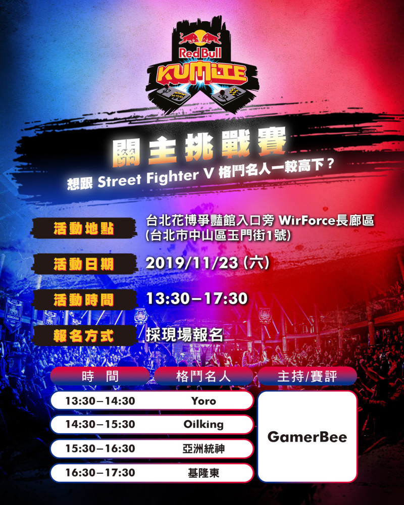 WirForce限定！快打旋風格鬥名人挑戰賽。