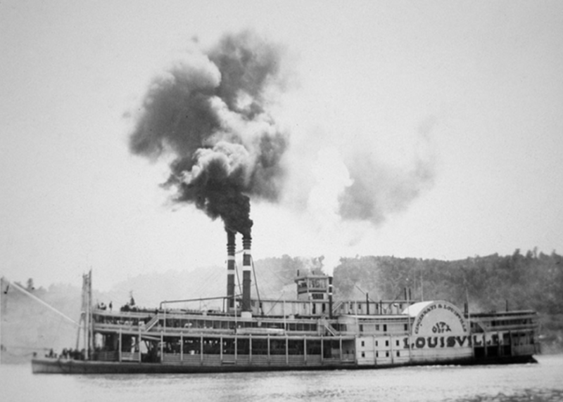 工業革命蒸汽船。