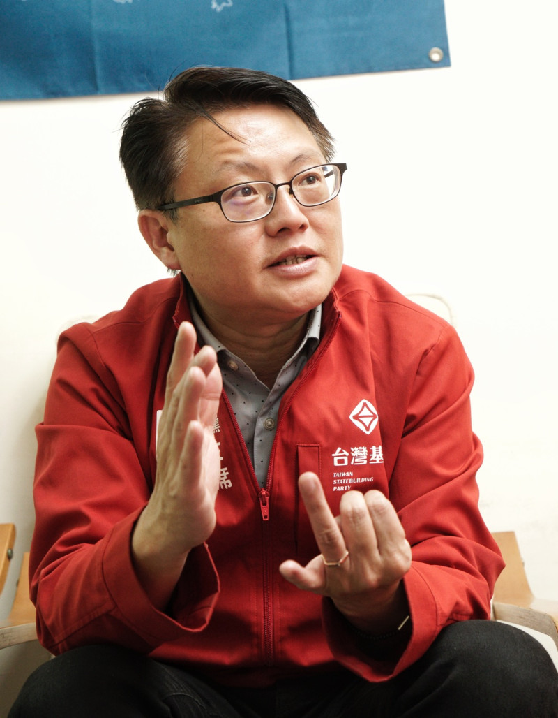 台灣基進黨主席陳奕齊。圖：張良一攝