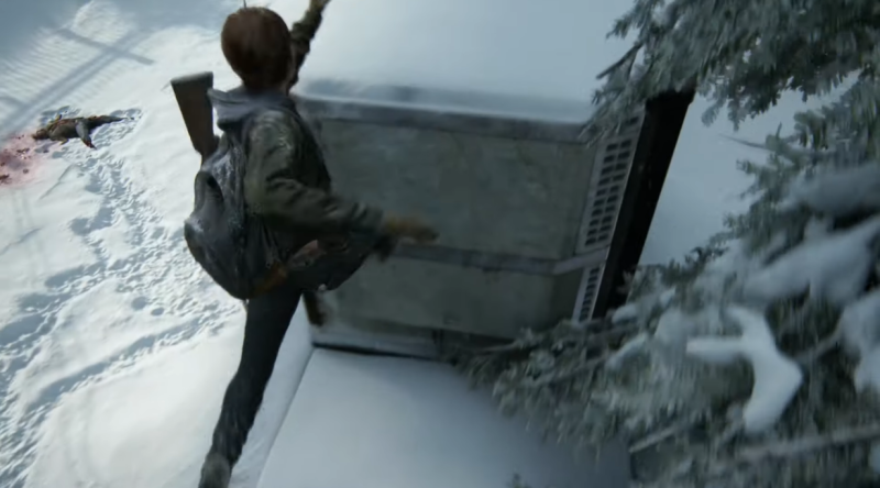 二代當中Ellie將能夠進行跳躍。 圖：翻攝自YouTube