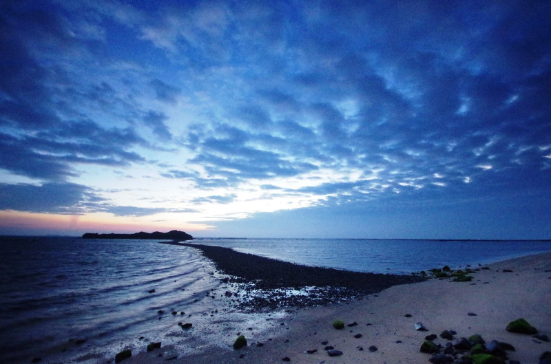 奎壁山「摩西分海」景觀是此處最大賣點。 圖：翻攝自菊島歡樂遊臉書