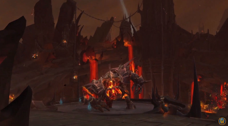 「重返淵喉」所釋出的一小段遊戲畫面。 圖：翻攝自World of Warcraft YouTube