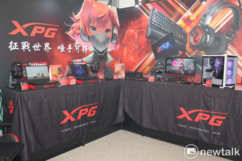 威剛電競品牌XPG將在此展示頂級電競配備。 圖：陳耀宗／攝