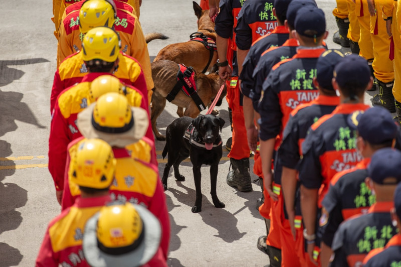 「大規模震災消防救災動員演練」21日上午於台南市舉行   圖：總統府／提供