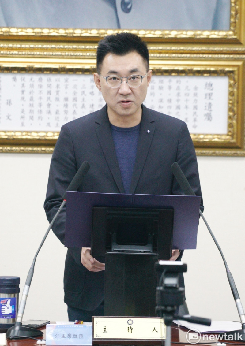 國民黨主席江啟臣。   圖：張良一/攝（資料照片）