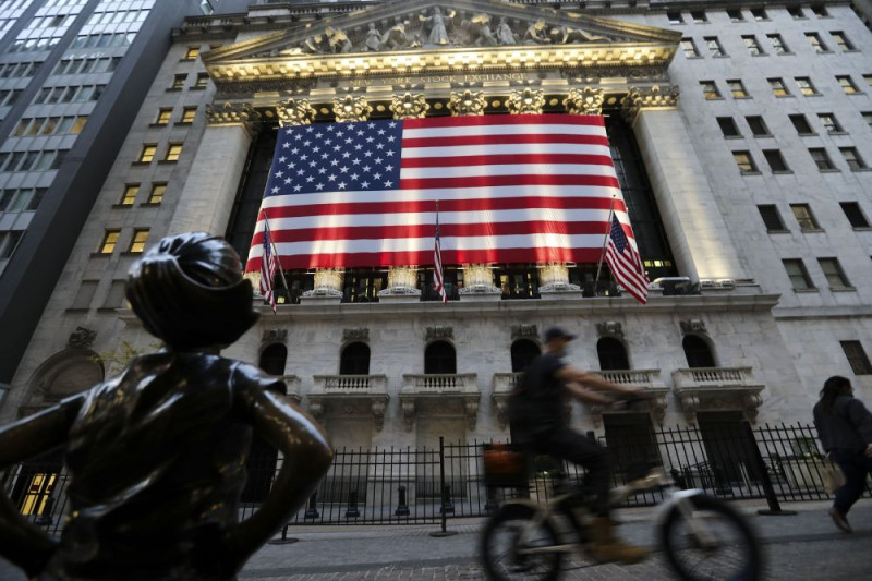 美國華爾街證券交易所。 圖 : 翻攝自新華網