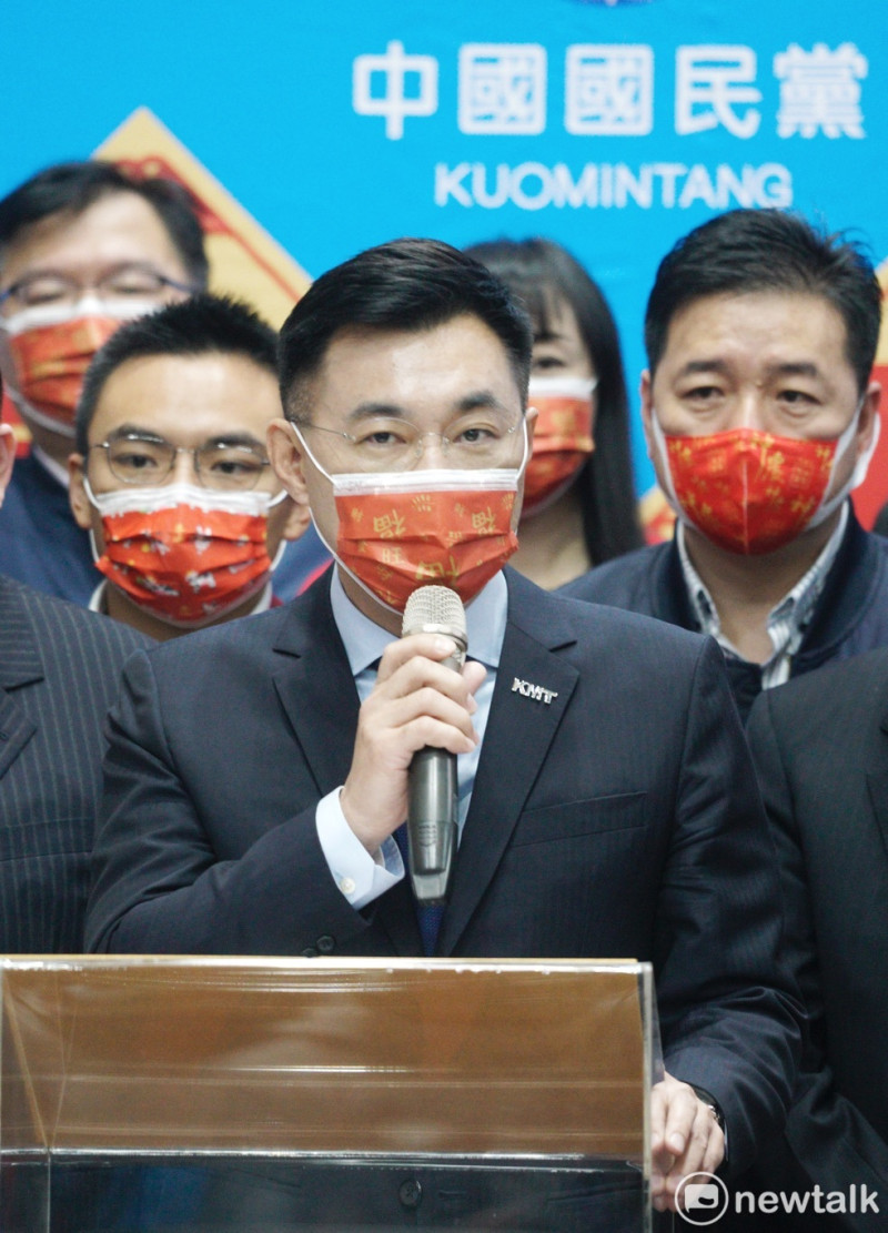 國民黨主席江啟臣宣布爭取連任。   圖：張良一/攝（資料照）
