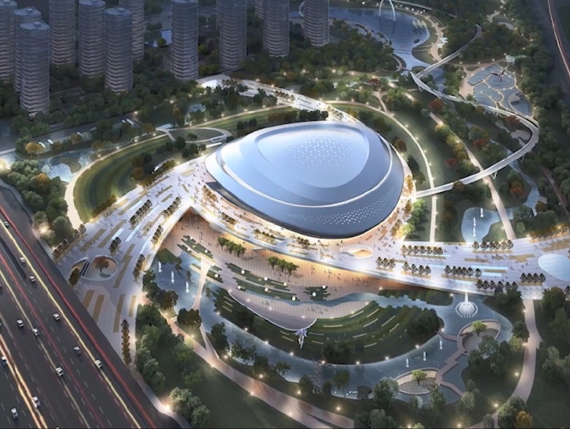 這座場館是中國首座為了亞運會賽事標準而打造的專業電子競技場館。 圖：翻攝自杭州2022亞運會微博