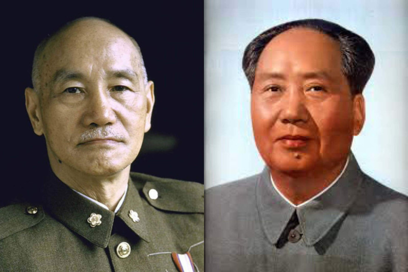 蔣介石（左）、毛澤東（右）。 圖：新頭殼合成