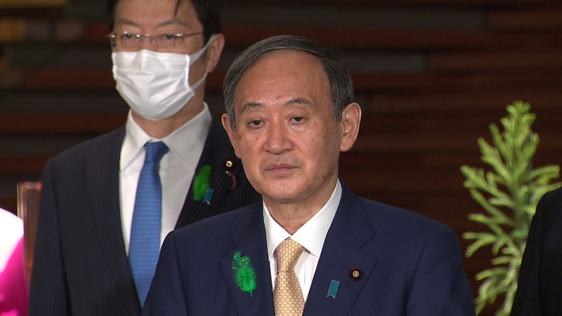 日本在野黨對菅義偉內閣提不信任案，菅義偉則表示不排除解散眾議院。   圖：取自日本首相官邸網頁