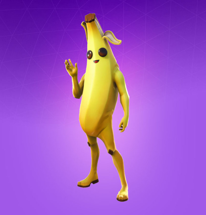 《要塞英雄》中的香蕉人Peely在蘋果與Epic的庭審中出現。 圖：翻攝自Fortnite