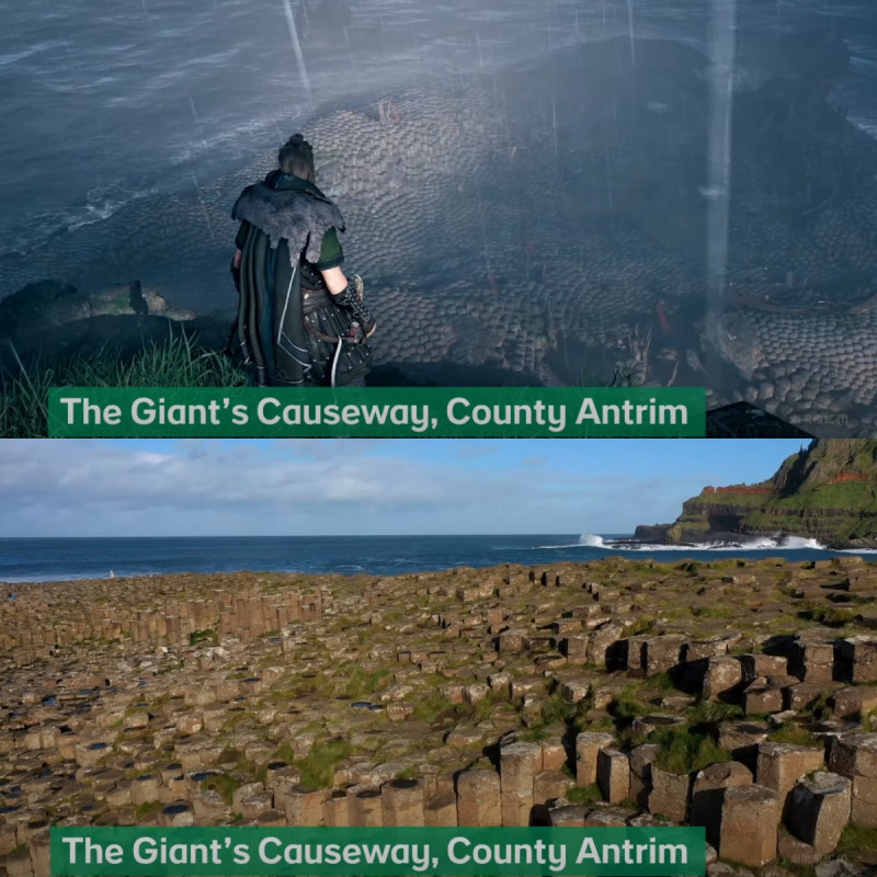 愛爾蘭巨人堤道。 圖：翻攝自Discover Ireland YouTube