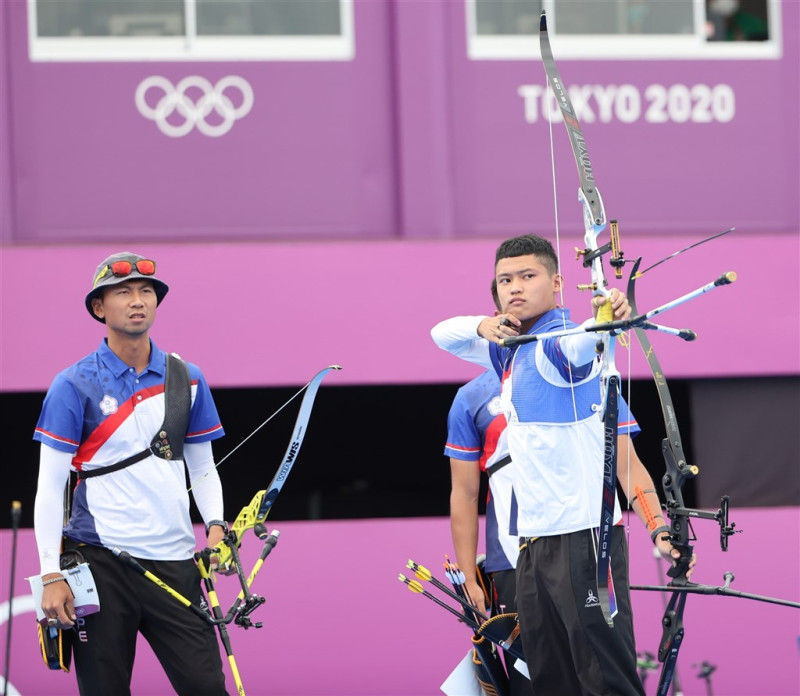 東奧台灣男子射箭代表隊晉級金牌戰   圖:體育署提供