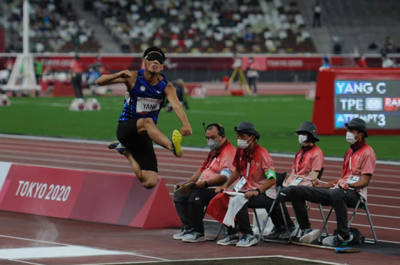 用生命跳遠的楊川輝，在本屆帕運榮獲第4名。 圖：體育署