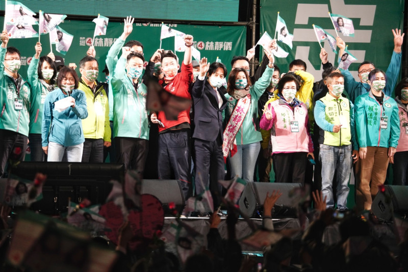 副總統賴清德出席林靜儀選前之夜。 圖:張良一/攝