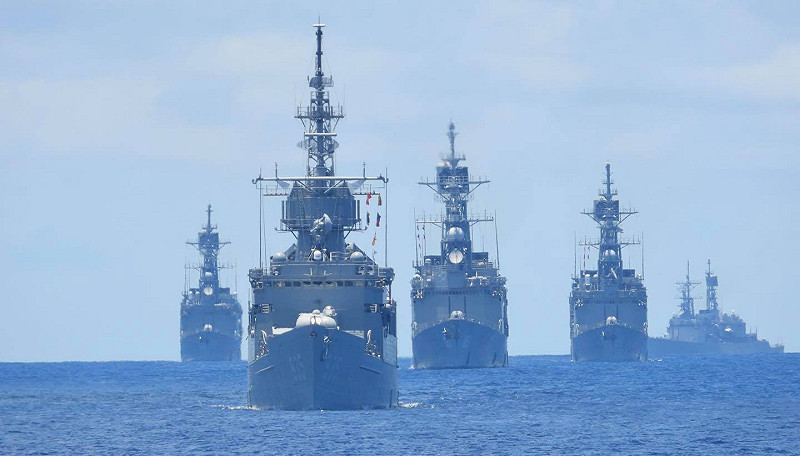四艘紀德鑑難得同框資料照。   取自中華民國海軍艦隊臉書。