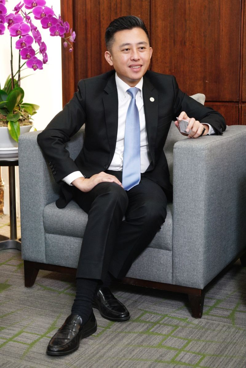 新竹市長林智堅專訪。 圖：張良一/攝