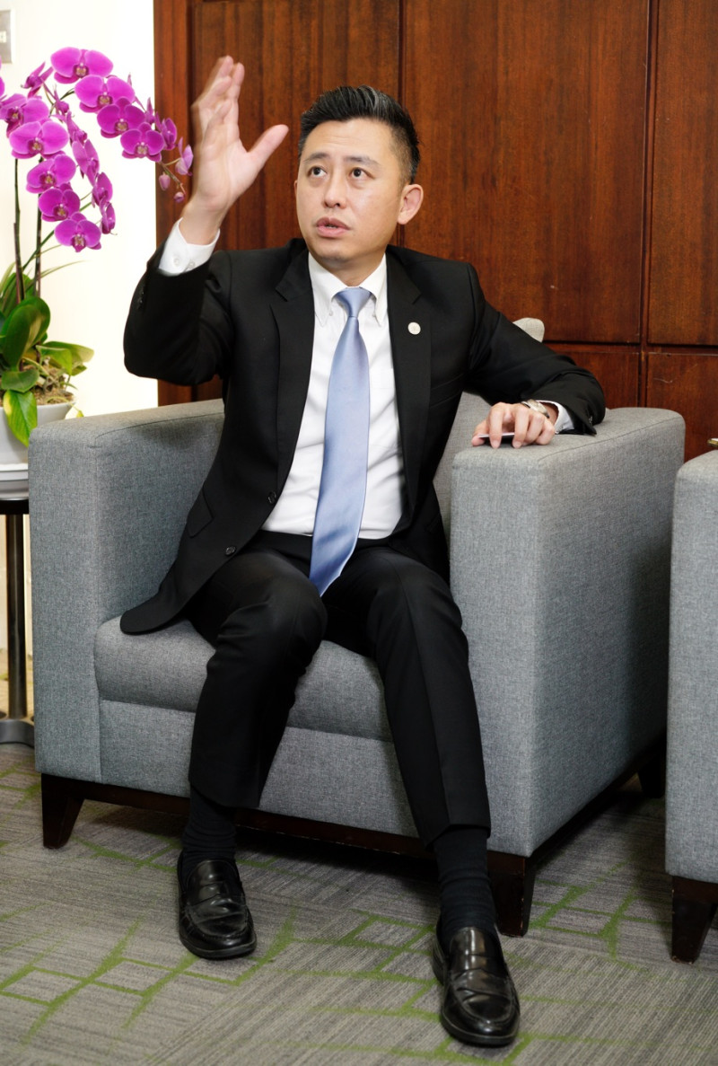 新竹市長林智堅專訪。 圖：張良一/攝