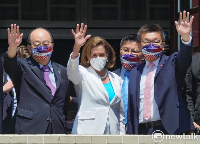 美國眾議長裴洛西（Nancy Pelosi）今天抵達台灣，台海局勢更加緊張。   圖：張良一／攝