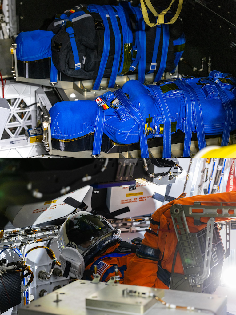 獵戶座(Orion)將搭載「假人」測試獵戶座乘員生存系統(Orion Crew Survival System)。 圖:翻攝自NASA