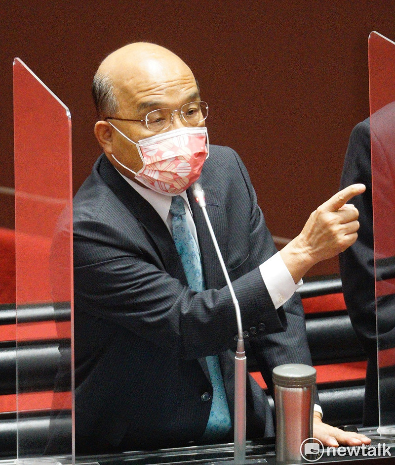 行政院長蘇貞昌在立院院會備詢。（資料照片）   圖：張良一/攝