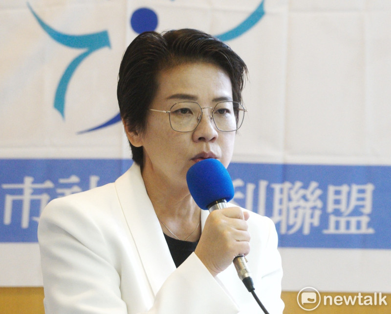 無黨籍台北市長候選人黃珊珊出席社福聯盟民間版社福政策白皮書發表會。   圖：張良一 / 攝