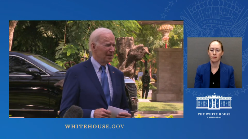 美國總統拜登（Joe Biden）就波蘭遭導彈襲擊事件，回應最新調查進度。   圖：翻攝自白宮直播影片