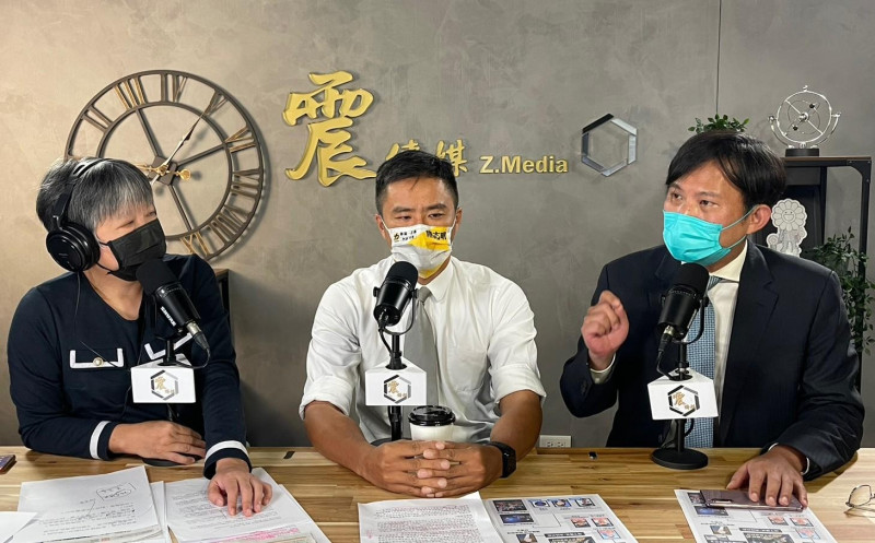 前立委黃國昌、時代力量台北市議員候選人陳志明接受黃光芹專訪。   圖：新聞不芹菜提供