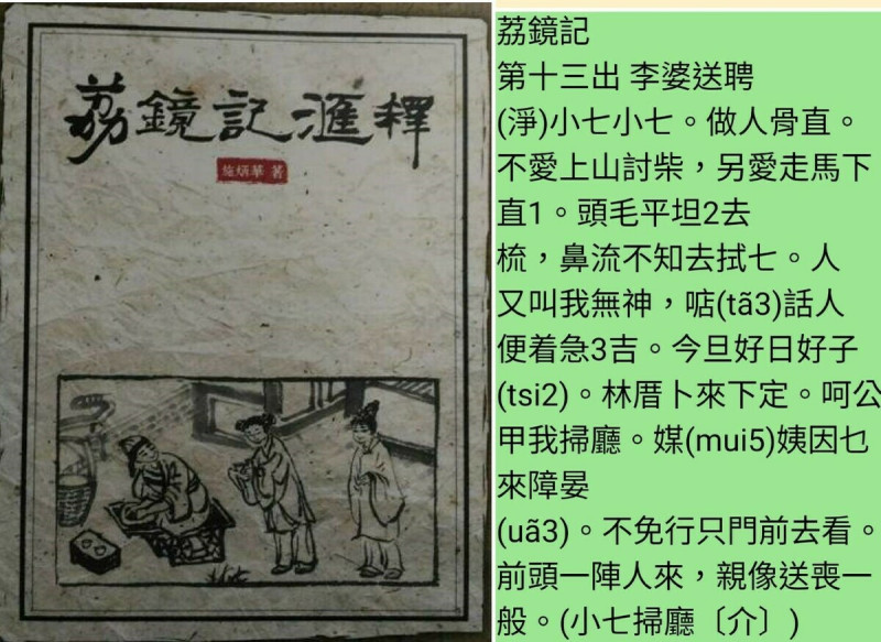 施炳華註解《荔鏡記匯釋》。    圖：呂東熹提供