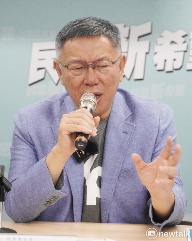 台灣民眾黨主席柯文哲。   圖：張良一 / 攝（資料照）