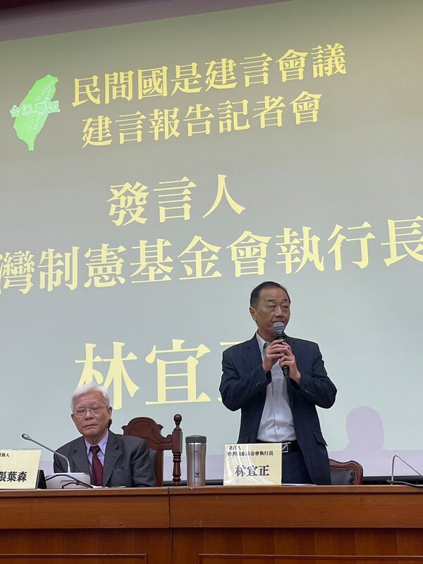 台灣制憲基金會執行長林宜正。 陳佩君攝