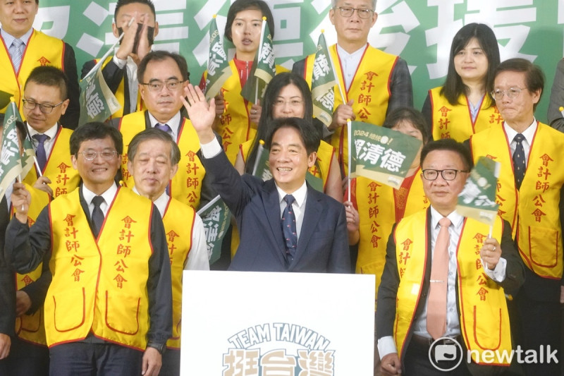 民進黨總統參選人賴清德出席全國會計師賴清德後援會成立大會。   圖：張良一/攝