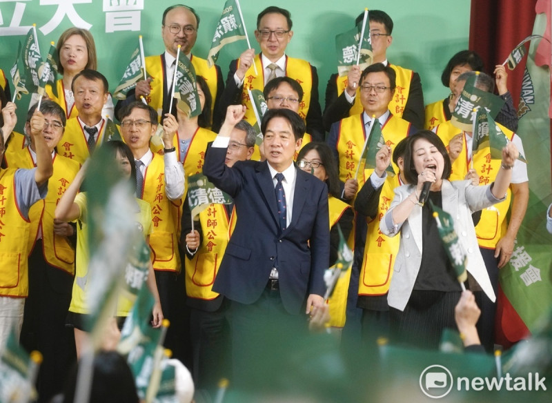 民進黨總統參選人賴清德出席全國會計師賴清德後援會成立大會。   圖：張良一/攝