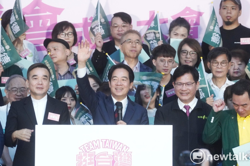 民進黨總統參選人賴清德出席全國美業賴清德後援會成立大會。   圖：張良一/攝