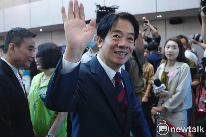 民進黨總統參選人賴清德出席全國美業賴清德後援會成立大會。   圖：張良一/攝