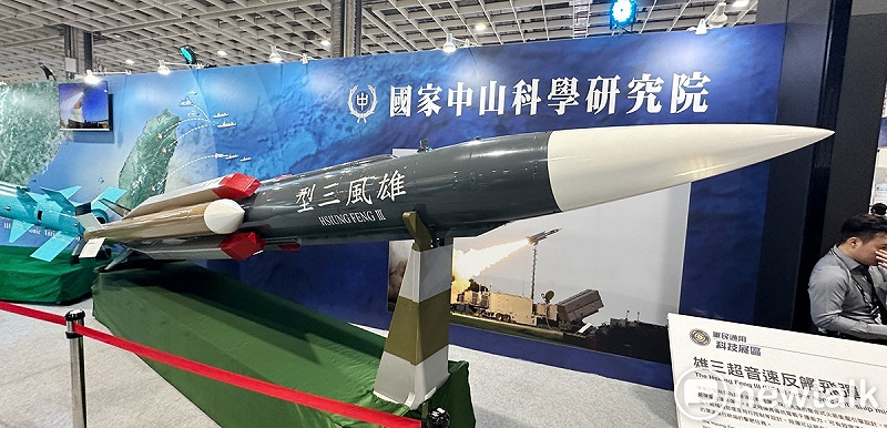 雄風三型飛彈。&nbsp;&nbsp;&nbsp;圖：張良一/攝