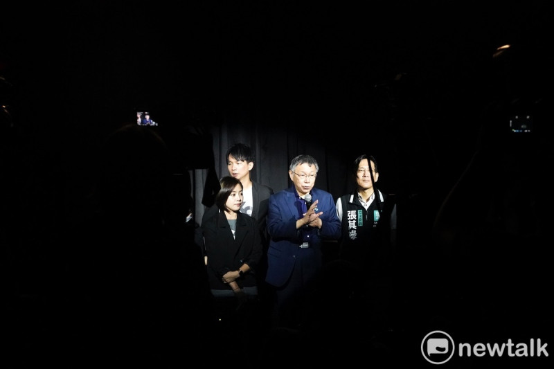 台灣民眾黨主席柯文哲舉行AI語音模型暨單曲發表會。   圖：張良一 / 攝