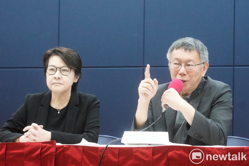 台灣民眾黨主席柯文哲舉行「長照不苦，我們一起顧」政策發布記者會。   圖：張良一 / 攝
