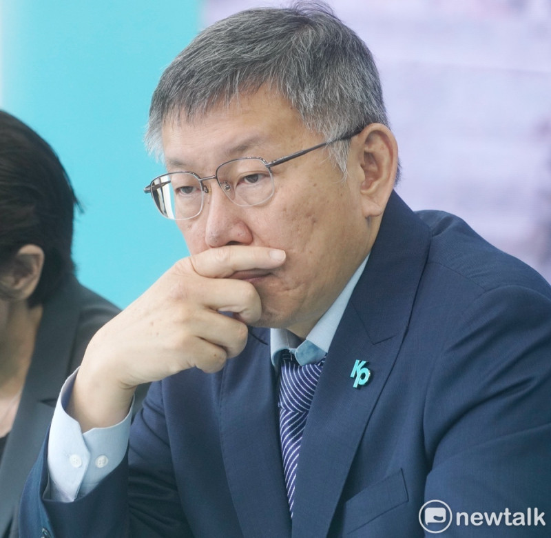 台灣民眾黨主席柯文哲召開「淨零碳排 永續未來」氣候政策記者會。   圖：張良一 / 攝