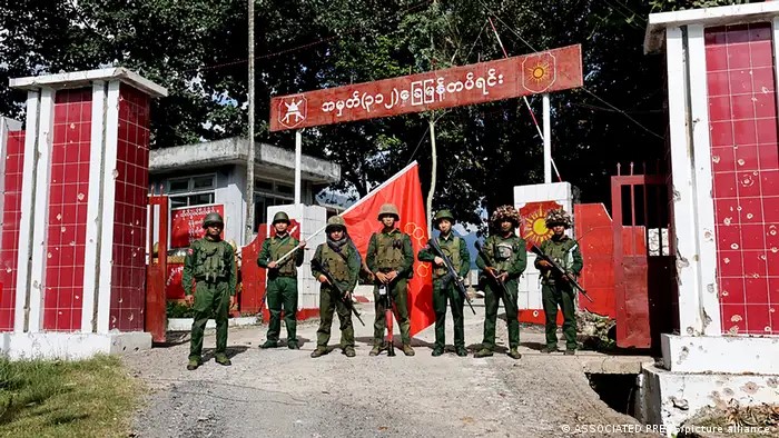  「三兄弟聯盟」之一的民族武裝組織：緬甸民族主同盟軍（MNDAA）。 圖：擷取自網路。 