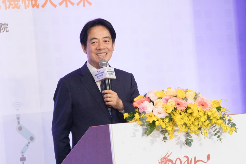  賴清德出席「台灣機械產業發展論壇暨白皮書發表會」。 圖：總統府提供 